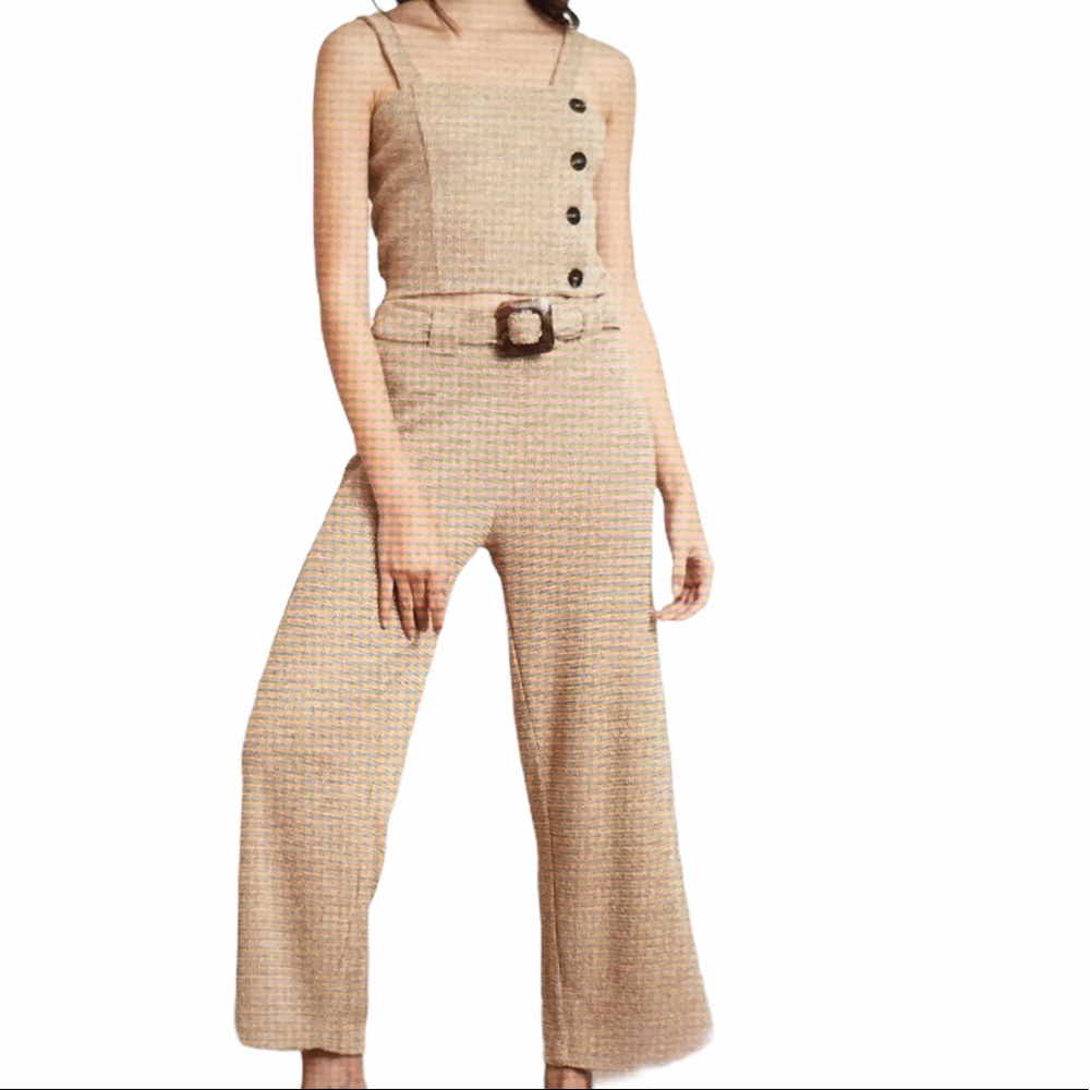 NWT Lucy Paris Camille knit pant and crop top set